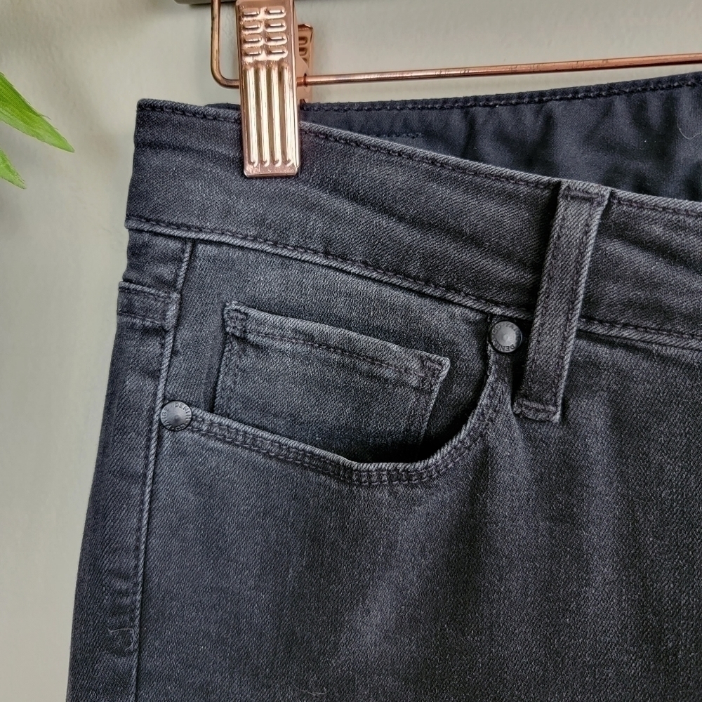 Paige 27 Hoxton Ultra Skinny Faded Black Fog Mid Rise Stretch Jegging Jeans - Picture 4 of 16